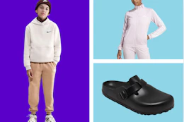 activewear clothes and shoes in a collage