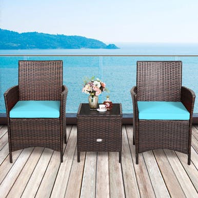 Costway Rattan Outdoor Bistro Set