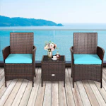 Costway Rattan Outdoor Bistro Set