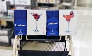 macys luminarc 4 pc margarita and martini glasses 8.17 2