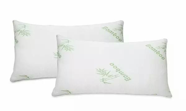 Bamboo Memory Foam Pillow 2-Pack