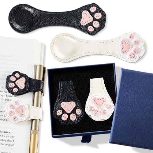 Magnetic Leather Bookmarks