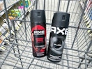 axe body spray in walgreens cart