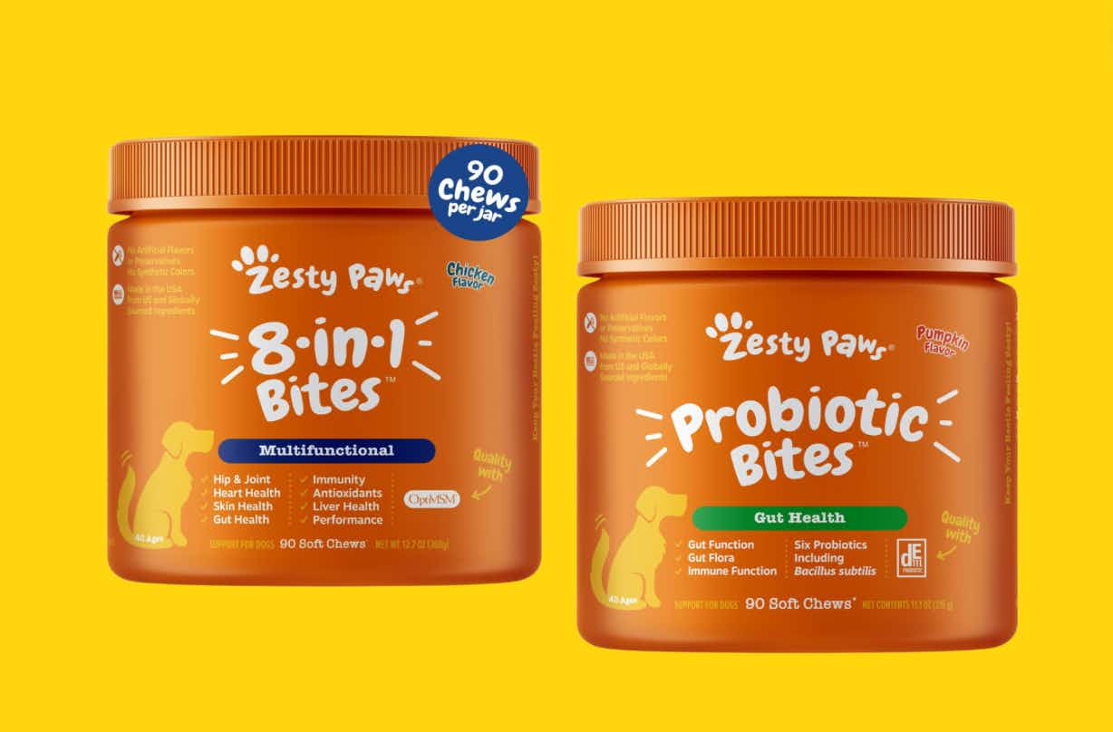 Zesty Paws Dog Supplements, as Low as $19.48 on Amazon (Reg. $30)