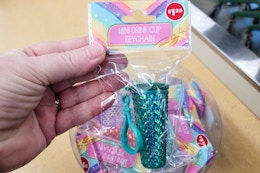 Starbucks-Inspired Mini Drink Cup Keychains, $1.25 at Dollar Tree card image