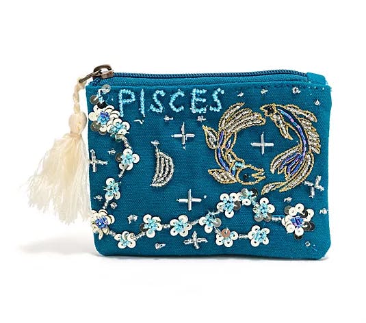 America & Beyond Zodiac Coin Pouch