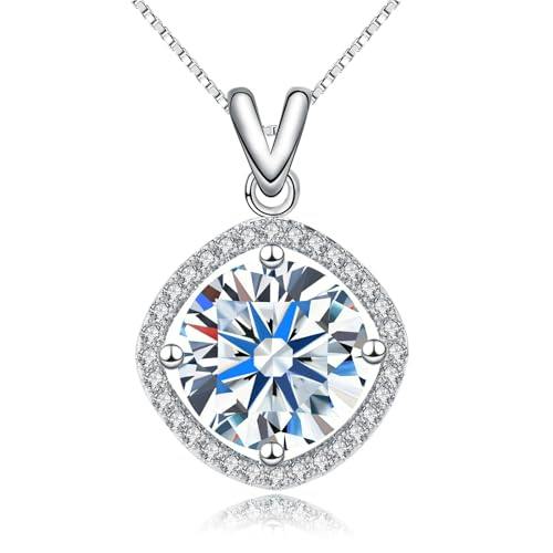 Moissanite Pendant Necklace