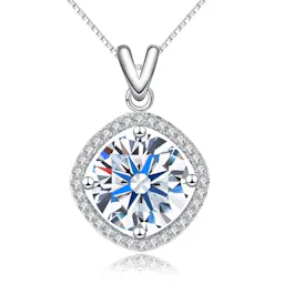 Moissanite Pendant Necklace