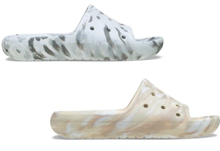 Crocs Adult Classic Marbled Slides