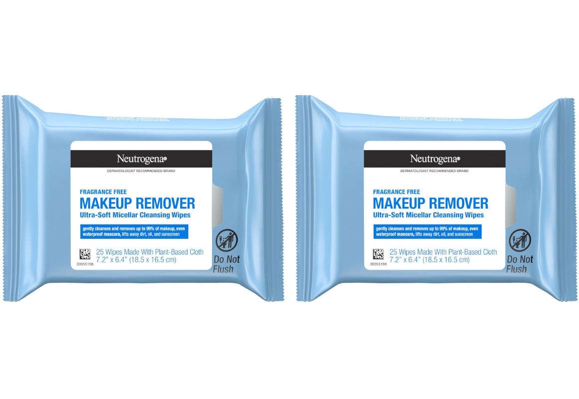2 Neutrogena Makeup Wipe Packs