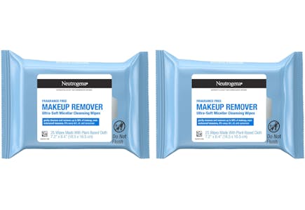 2 Neutrogena Makeup Wipe Packs