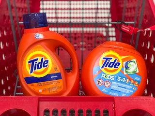 Tide and Tide Pods in shopping cart