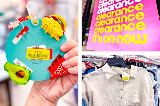 tjmaxx yellow sticker clearance finds