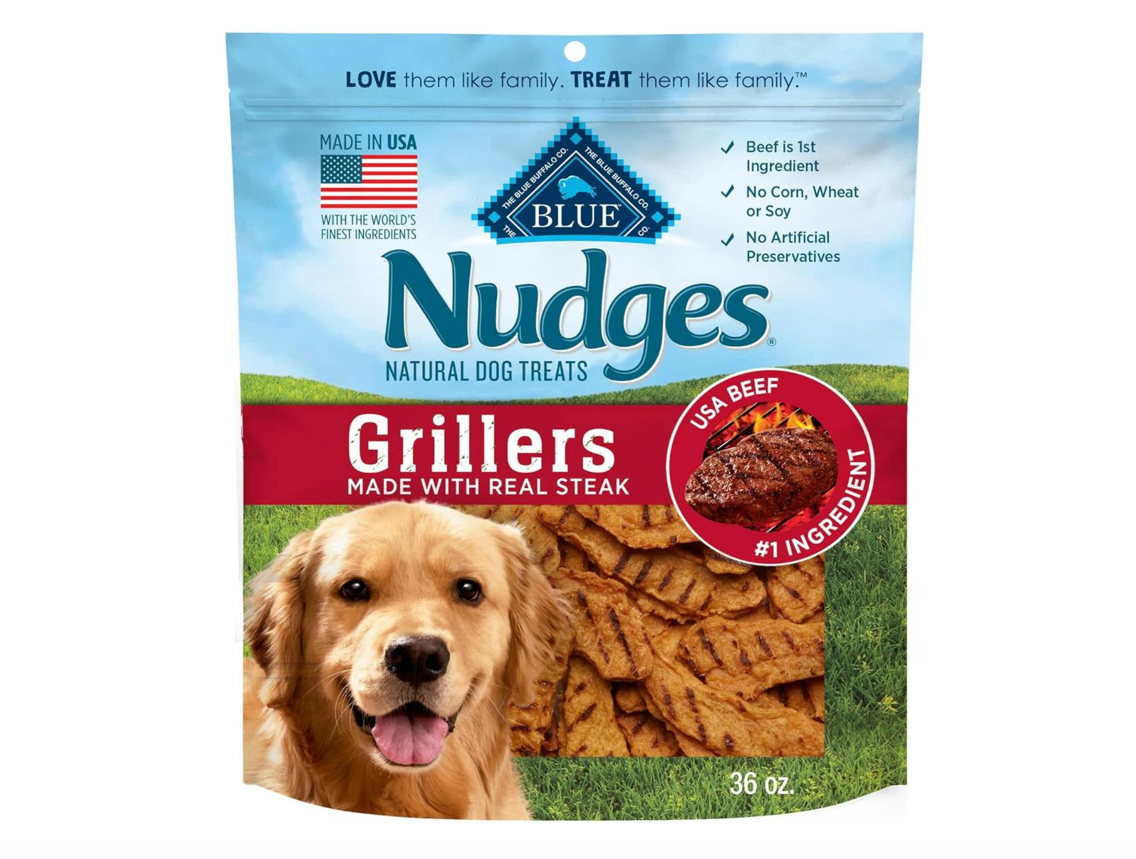 Blue Buffalo Nudges Dog Treats