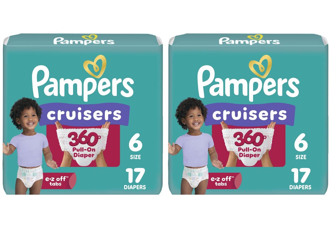 2 Pampers Cruisers 360 Diaper Packs
