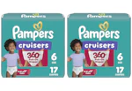 2 Pampers Cruisers 360 Diaper Packs
