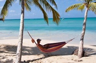 lifestyle image of hammock in use
