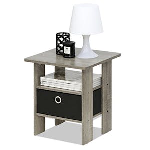 Side Table With Storage Bin