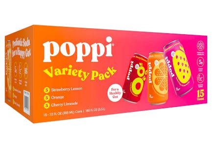 Poppi Prebiotic Soda 15-Pack