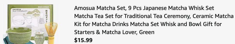 ss matcha set