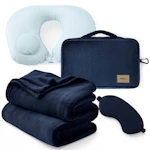 Bedsure Travel Blanket Set