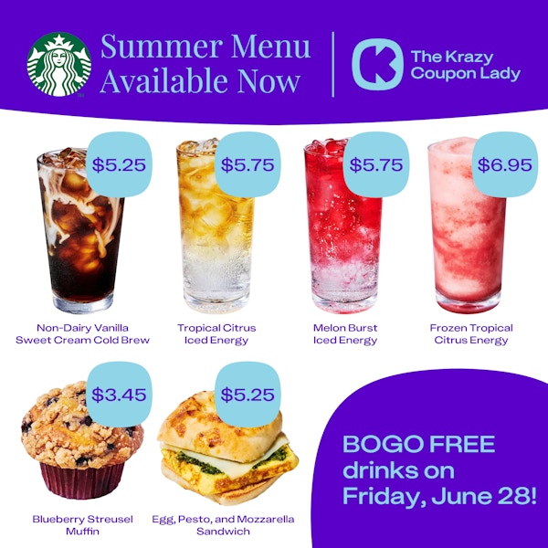 Starbucks Summer Menu