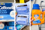 collage with cottonelle, arm & hammer, and neutrogena products