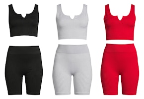 No Boundaries Juniors' Top and Bike Shorts Set