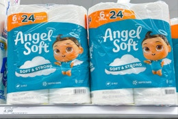 Angel Soft Mega Roll Toilet Paper, Only $3.79 at Target card image