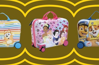 3 Kids' Character Ride On Suitcase: Bluey, Disney Princess and Paw Patrol