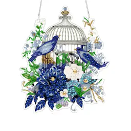 Floral Birdcage Diamond Art Kit