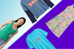 gap apparel on a gradient