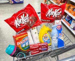 walgreens storage bags dove kit kat bounce downy tide febreze colgate items in walgreens cart