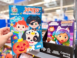 Walmart $1 Halloween Coloring and Board Books: Disney, Paw Patrol, and More card image