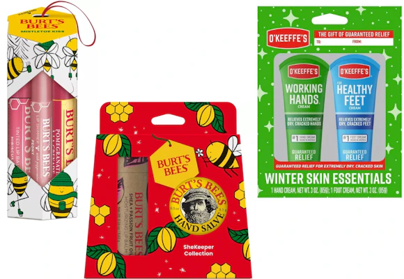 4 Burt's Bees and 2 O'Keeffe's Gift Sets
