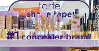 A display of Tarte makeup products at Ulta