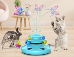 Interactive Butterfly Cat Toy, Now $9.99 on Amazon card image