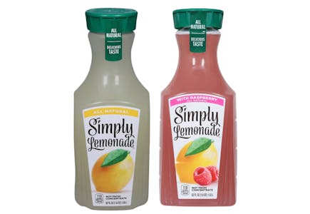 2 Simply Lemonade Bottles