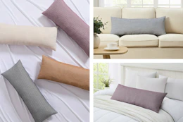 Walmart Mainstays lumbar decorative pillows