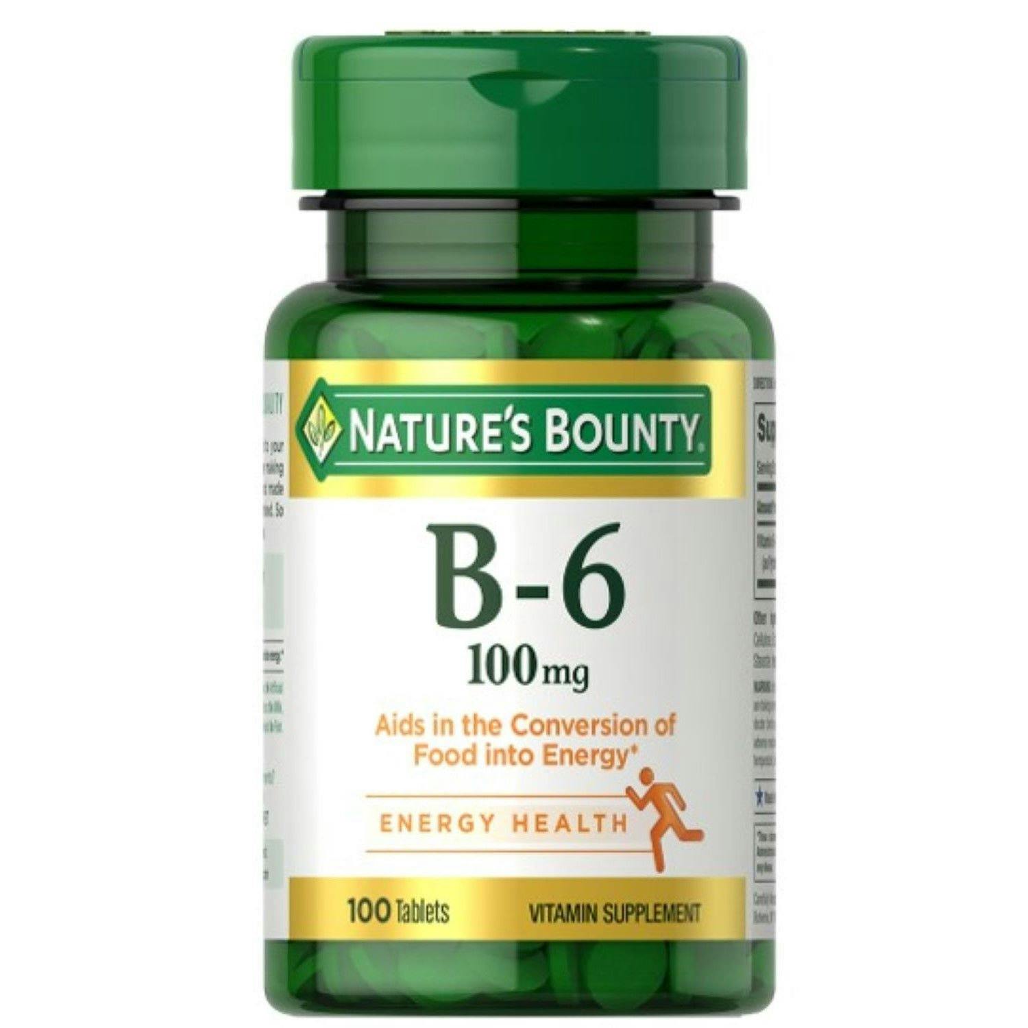 2 Nature's Bounty Vitamin B-6 Bottles
