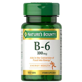 2 Nature's Bounty Vitamin B-6 Bottles
