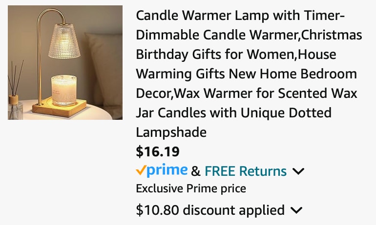 hong-in candle warmer lamp