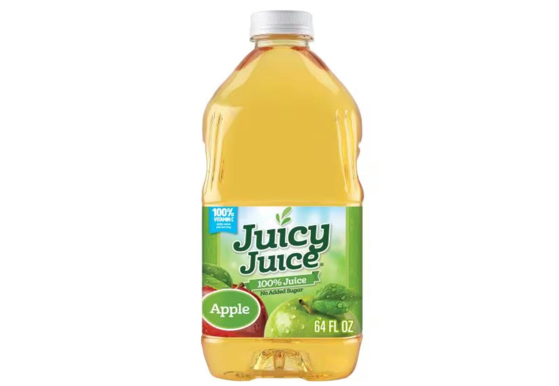 2 Juicy Juice Apple Juice Bottles