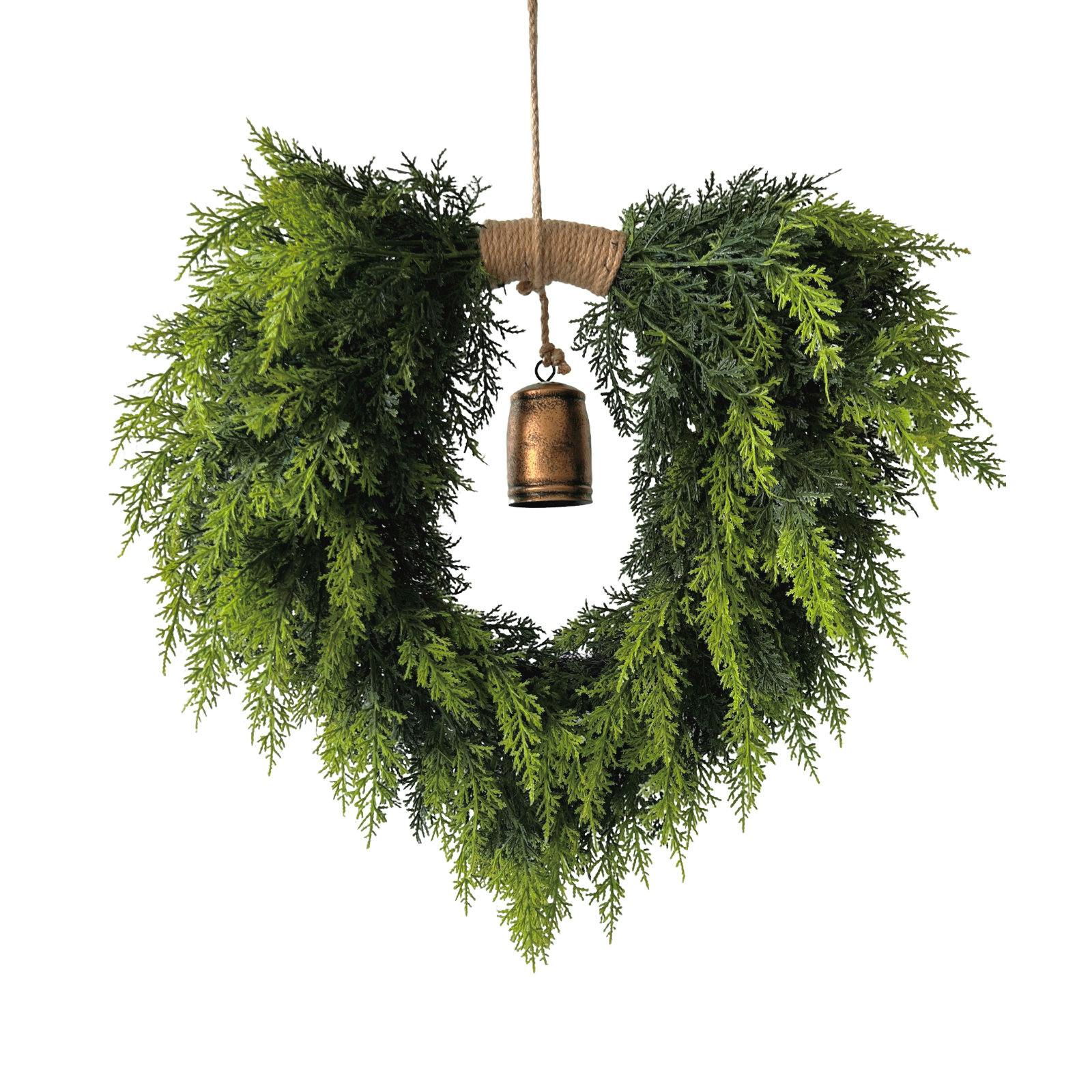 Heart-Shaped Cypress Wreath