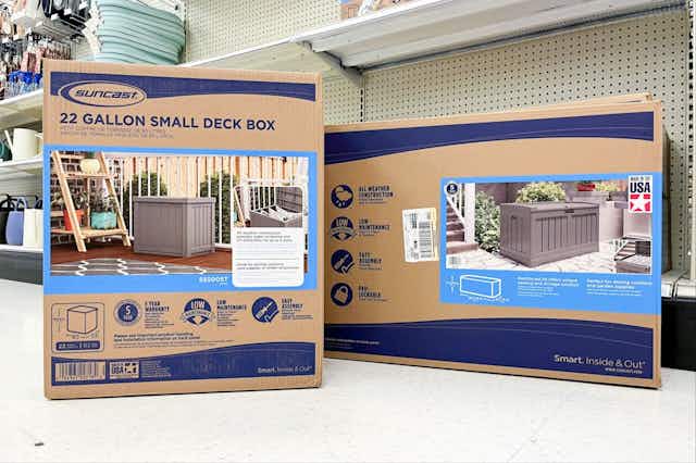 Deck Storage Boxes on Sale, Starting at $36 at Target card image