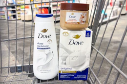 Dove products in a shopping cart