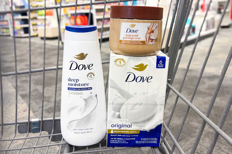 Dove products in a shopping cart