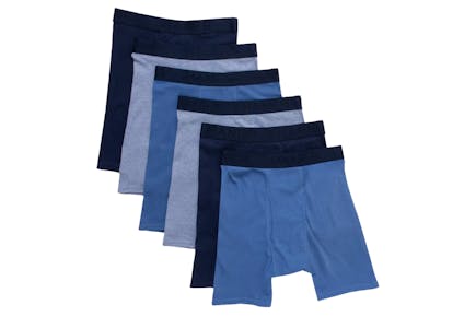 Hanes Men's Boxer Briefs 6-Pack