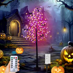 Halloween Lighted Tree