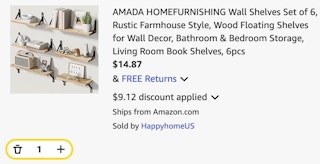 Rustic Farmhouse Wall Shelves Set
